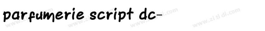 parfumerie script dc字体转换